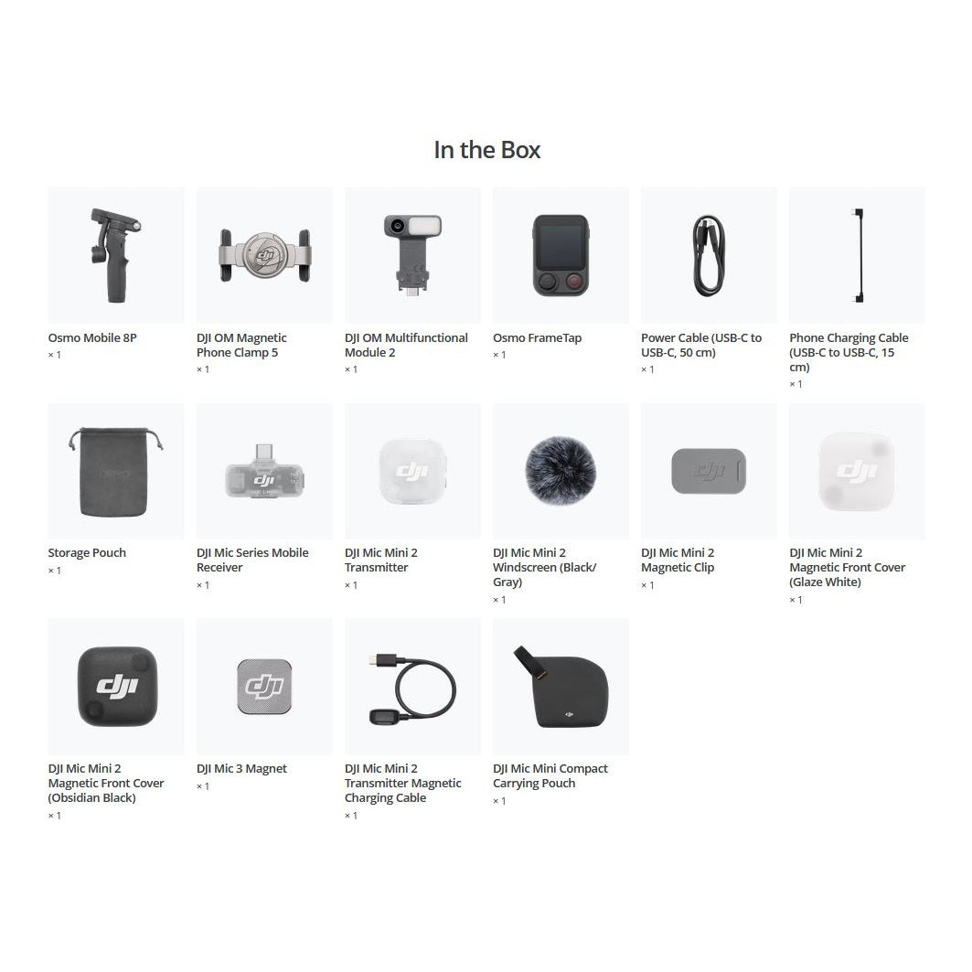 DJI Osmo Mobile 8P Smartphone Gimbal | Creator Combo