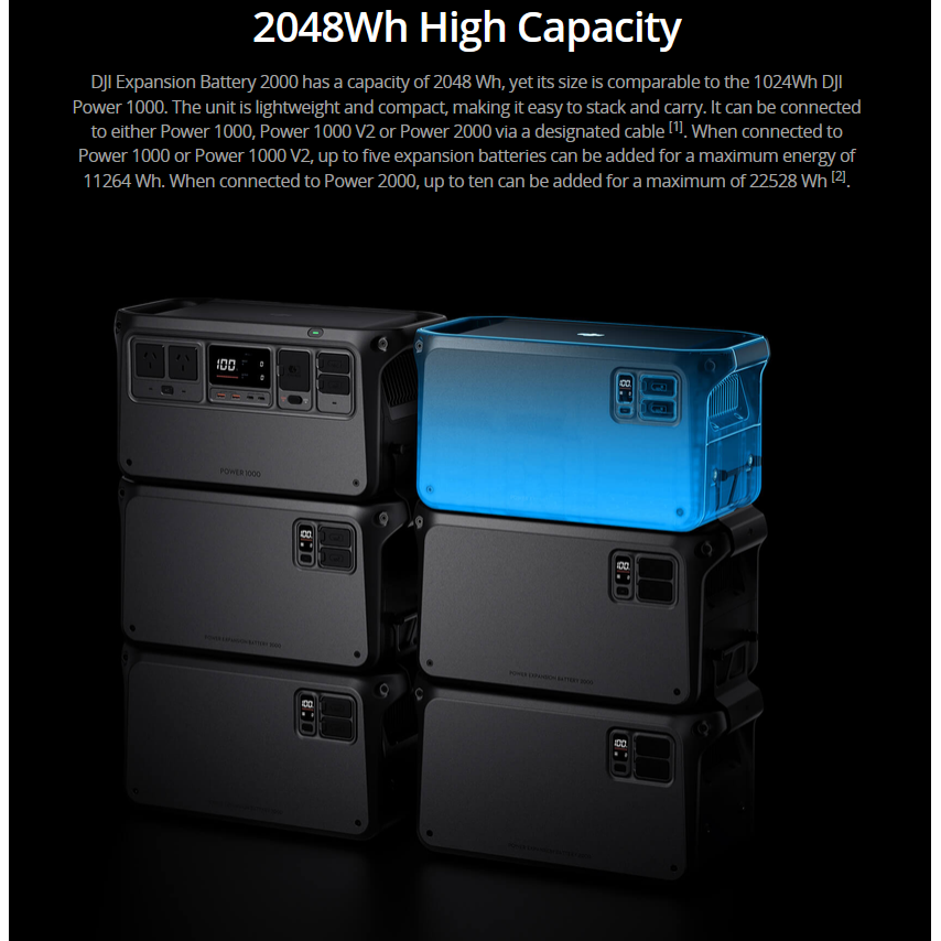 DJI Power Expansion Battery 2000 NZ with LFP Battery Cells 2048Wh