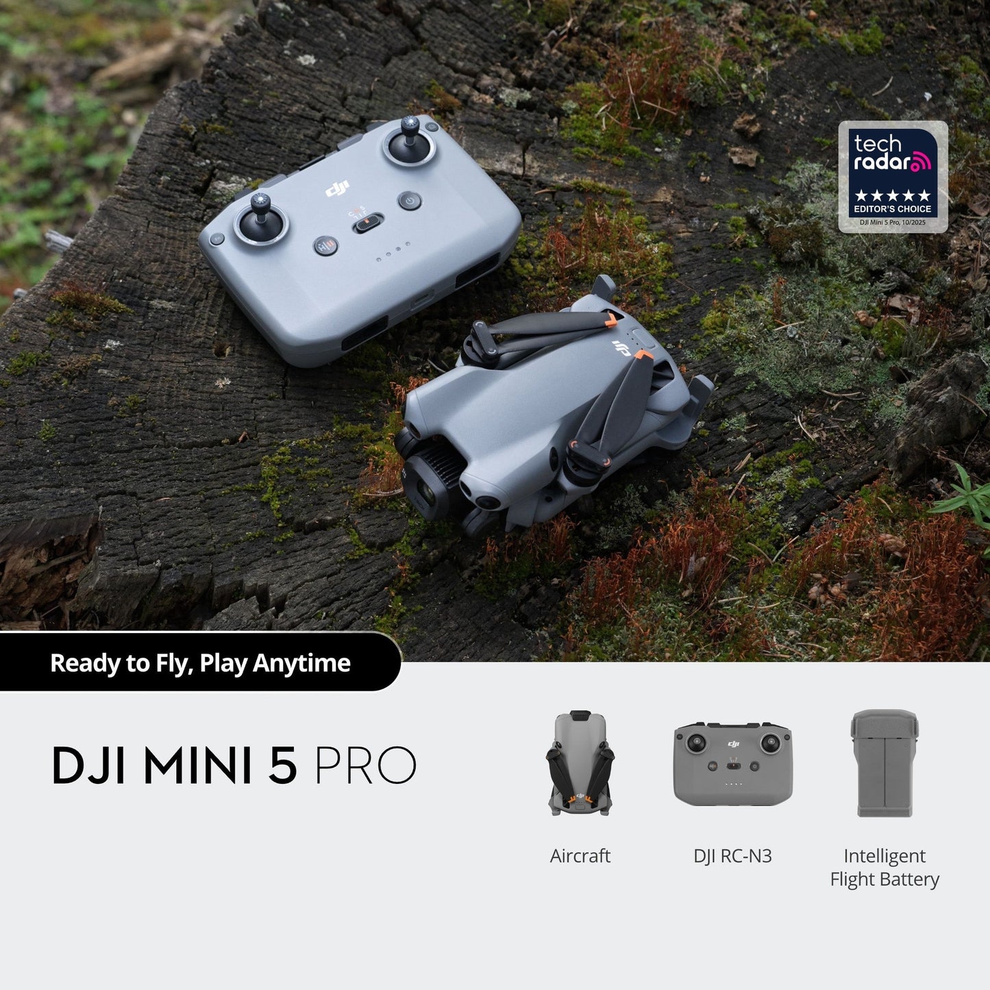DJI Mini 5 Pro Drone 4K HDR Video with DJI RC-N3 Remote Controller