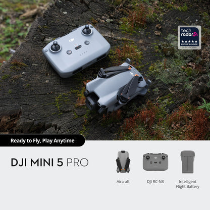 DJI Mini 5 Pro Drone 4K HDR Video with DJI RC-N3 Remote Controller