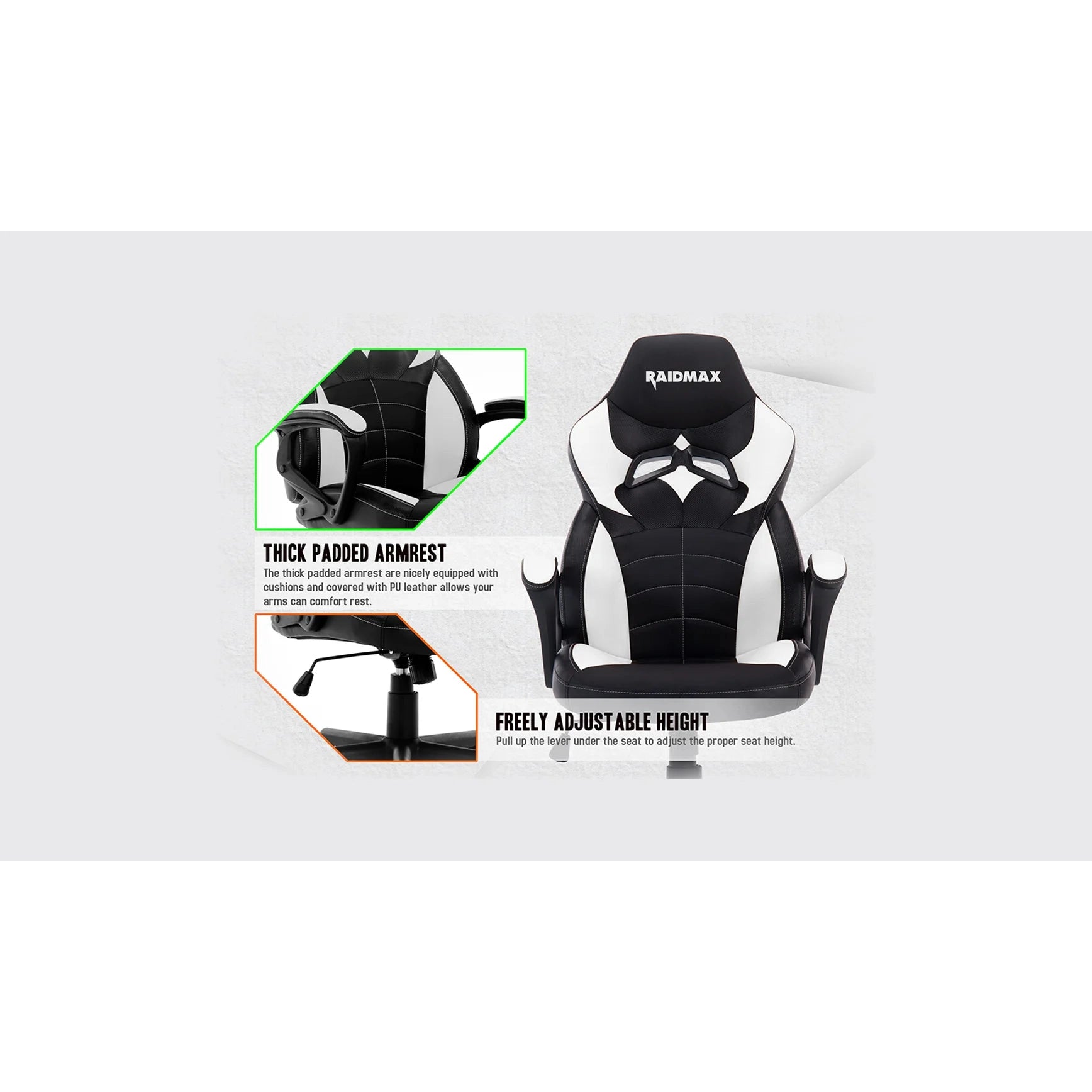 Raidmax Drakon Gaming Chair Blue