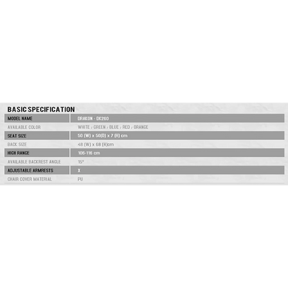 Raidmax Drakon Gaming Chair Blue