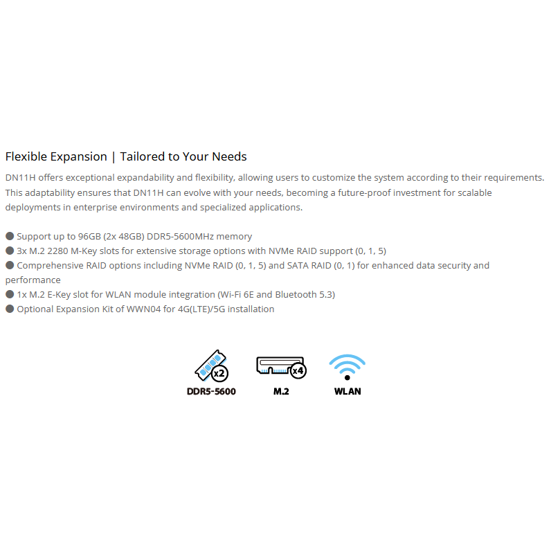 Shuttle AI XPC DN11H7 Intel Core Ultra 7 155H DDR5 M.2 Slim Computer Barebone Mini PC