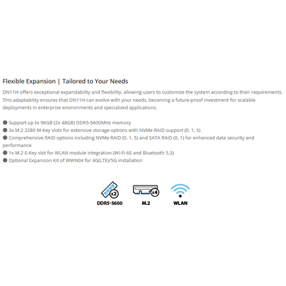 Shuttle AI XPC DN11H7 Intel Core Ultra 7 155H DDR5 M.2 Slim Computer Barebone Mini PC