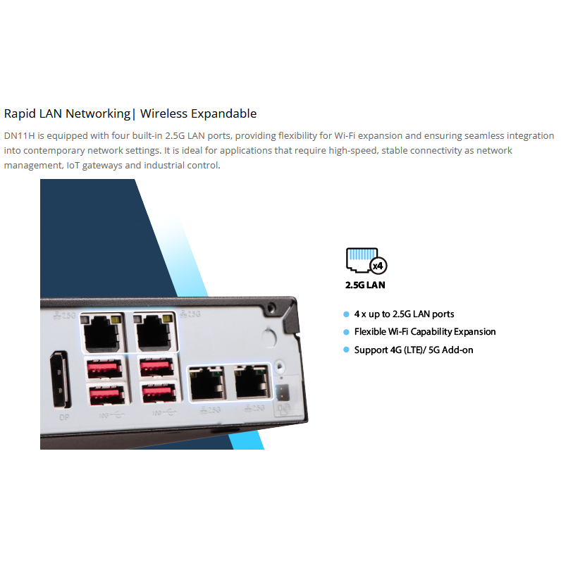 Shuttle AI XPC DN11H7 Intel Core Ultra 7 155H DDR5 M.2 Slim Computer Barebone Mini PC