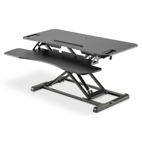 Digitus DA-90380-1 Ergonomic Height Adjustable Workspace Riser - Sit & Stand Black
