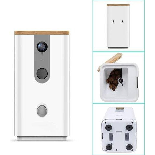 Dogness Smart App Camera Treater Automatic Pet Treat Dispenser Feeder White