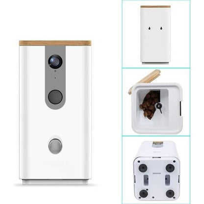 Dogness Smart App Camera Treater Automatic Pet Treat Dispenser Feeder White