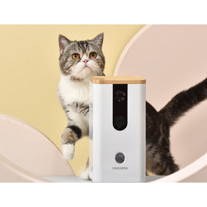 Dogness Smart App Camera Treater Automatic Pet Treat Dispenser Feeder White