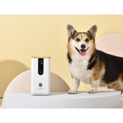 Dogness Smart App Camera Treater Automatic Pet Treat Dispenser Feeder White