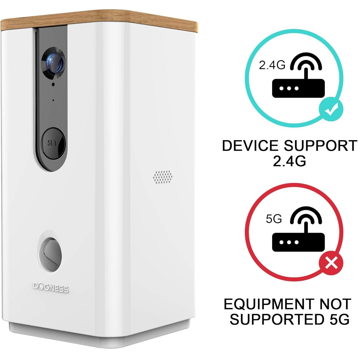 Dogness Smart App Camera Treater Automatic Pet Treat Dispenser Feeder White