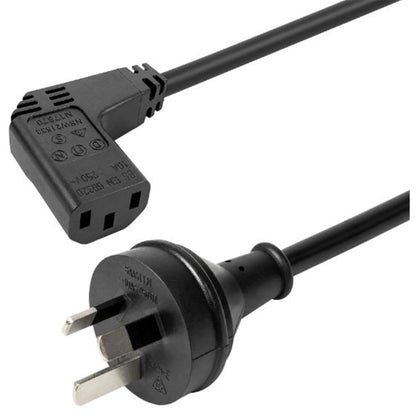 Dynamix 10A Right Angled IEC C13 (Female) to 3-Pin Plug (Male) Power Cord C-POWERCR3 | 3m