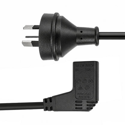 Dynamix 10A Right Angled IEC C13 (Female) to 3-Pin Plug (Male) Power Cord C-POWERCR3 | 3m