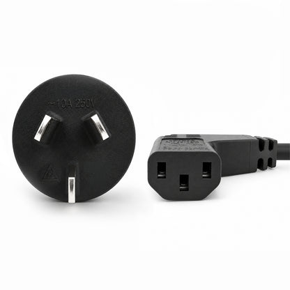 Dynamix 10A Right Angled IEC C13 (Female) to 3-Pin Plug (Male) Power Cord C-POWERCR3 | 3m