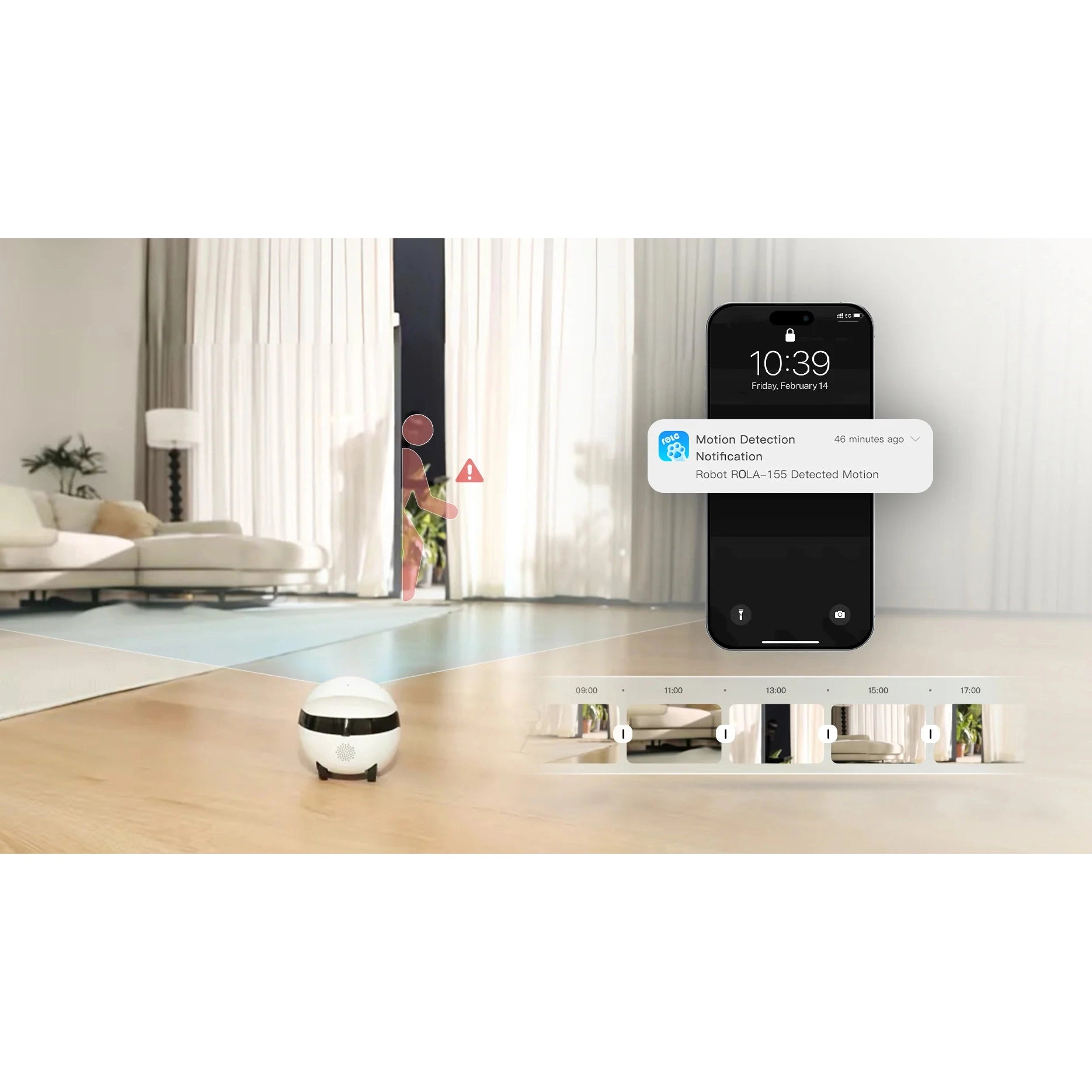 Enabot Rola Mini Pet Monitor Wireless Cat & Dog Companion Camera Robot