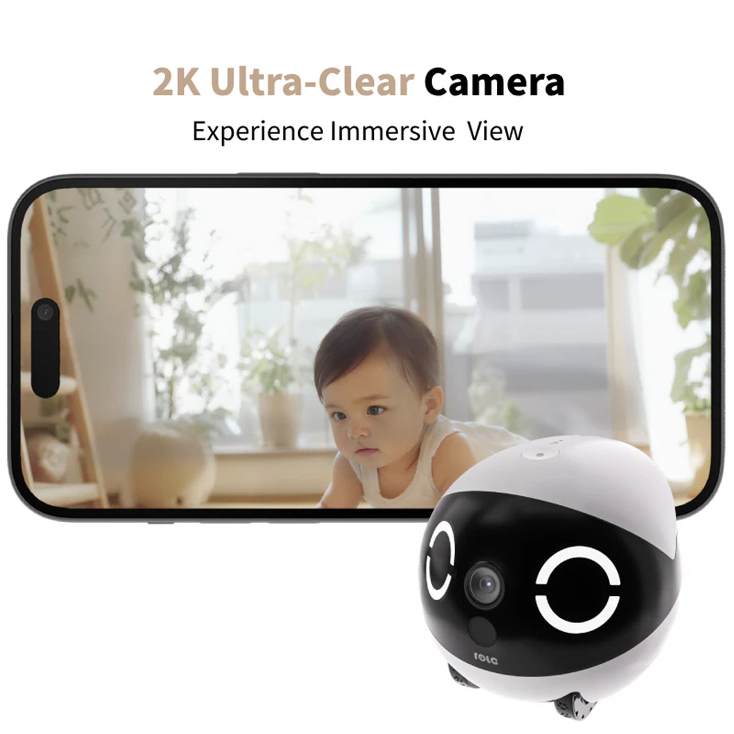 Enabot Rola Mini Pet Monitor Wireless Cat & Dog Companion Camera Robot