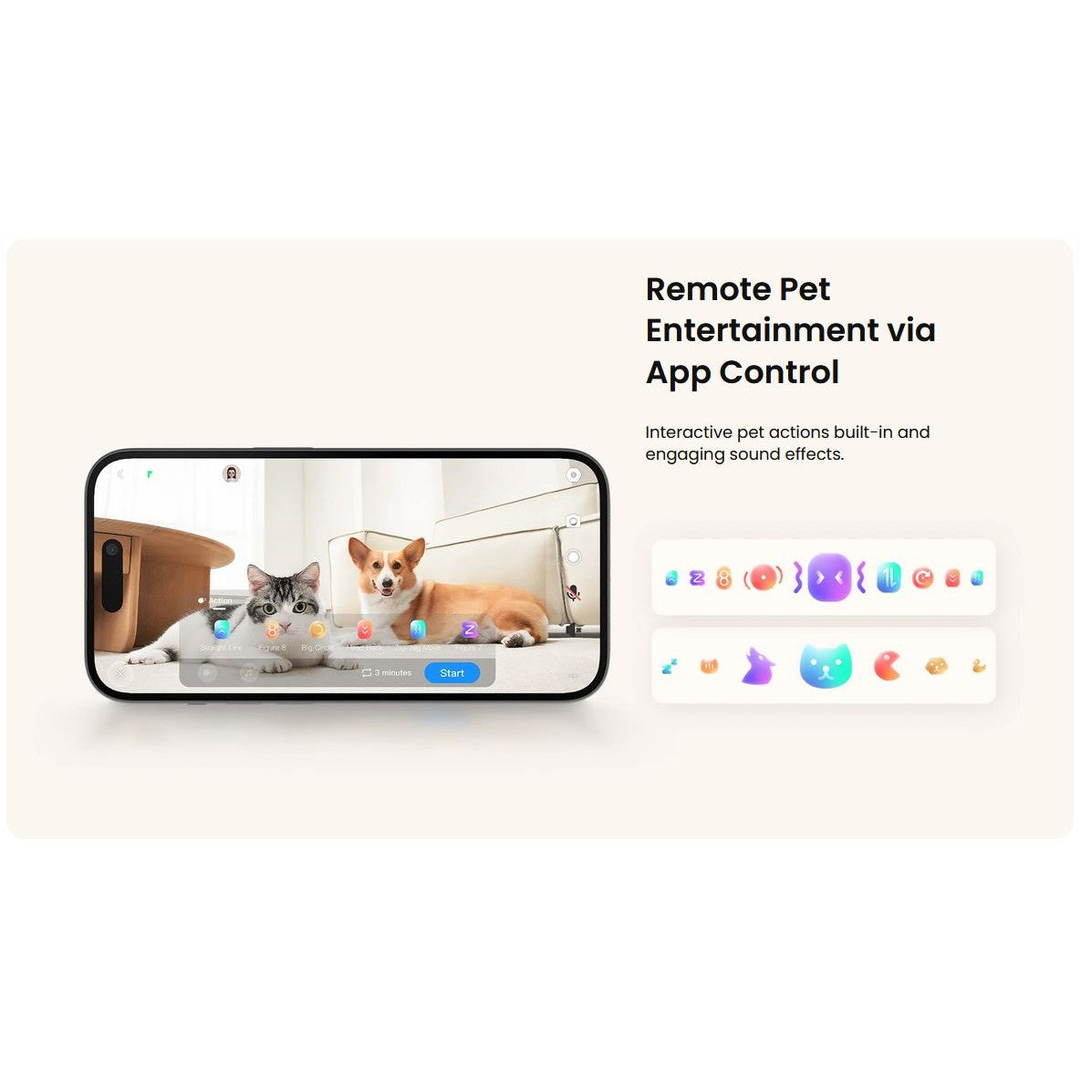 Enabot Rola Mini Pet Monitor Wireless Cat & Dog Companion Camera Robot