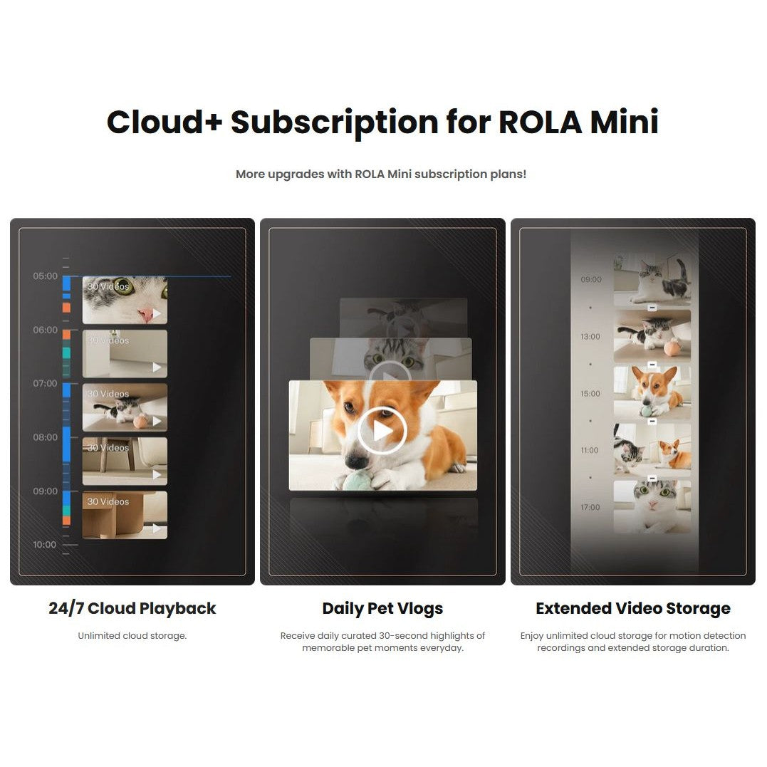 Enabot Rola Mini Pet Monitor Wireless Cat & Dog Companion Camera Robot
