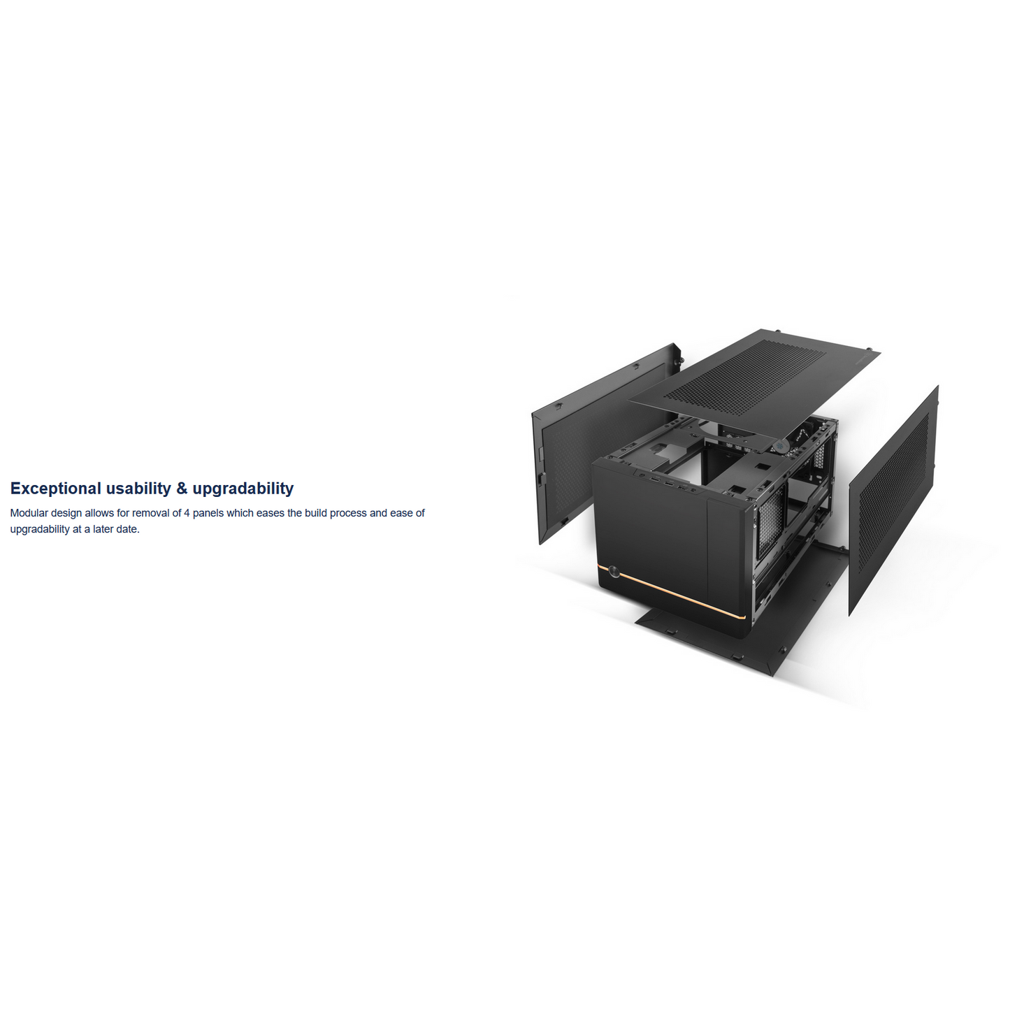 SilverStone Sugo 14 SG14B mini-ITX SFF Tower Case mITX Cube (Black)