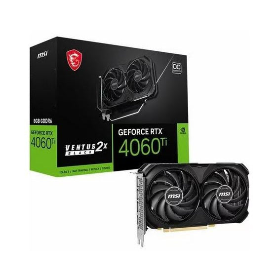 MSI NVIDIA GeForce RTX 4060 Ti | 8 GB GDDR6 | 8K UHD 7680 x 4320 | Graphics Card
