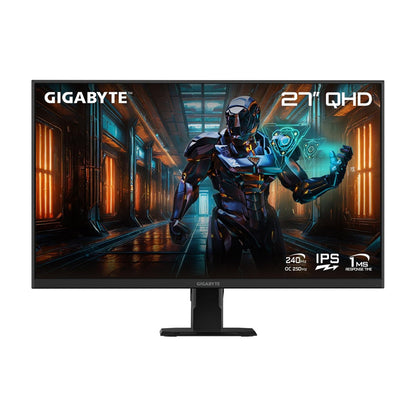 Gigabyte GS27Q X 27" | 2K 2560x1440 QHD | 1ms | 240 Hz/OC 250Hz IPS | 2xHDMI 1xDP Earphone Jack | Gaming Monitor