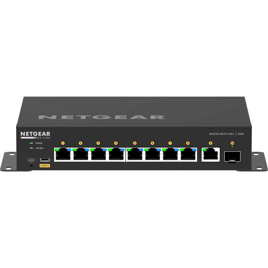 Netgear M4250-9G1F-POE+ Desktop Managed Switch (GSM4210PD)