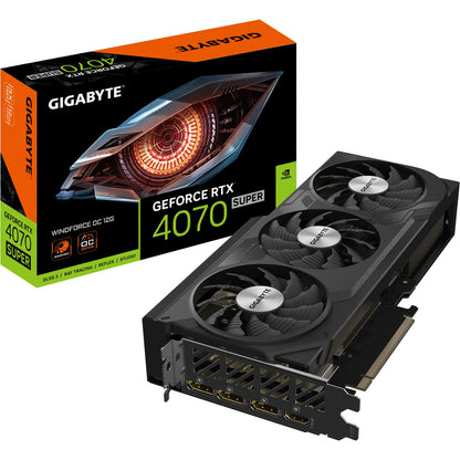 Gigabyte NVIDIA GeForce RTX 4070 SUPER WindForce OC 12GB GDDR6X Graphics Card