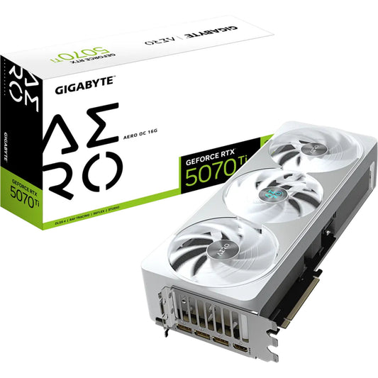 Gigabyte GeForce RTX 5070 Ti Aero OC | 16GB GDDR7 | 8K UHD 7680 x 4320 | RTX5070Ti | Graphics Card