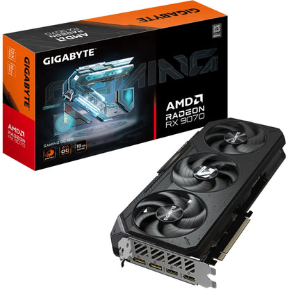 Gigabyte AMD Radeon RX 9070 Gaming OC | 16GB GDDR6 | 8K UHD 7680 x 4320 | RX9070 | Graphics Card