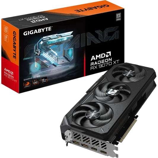 Gigabyte AMD Radeon RX 9070 XT Gaming OC | 16GB GDDR6 | 8K UHD 7680 x 4320 | RX9070XT | Graphics Card