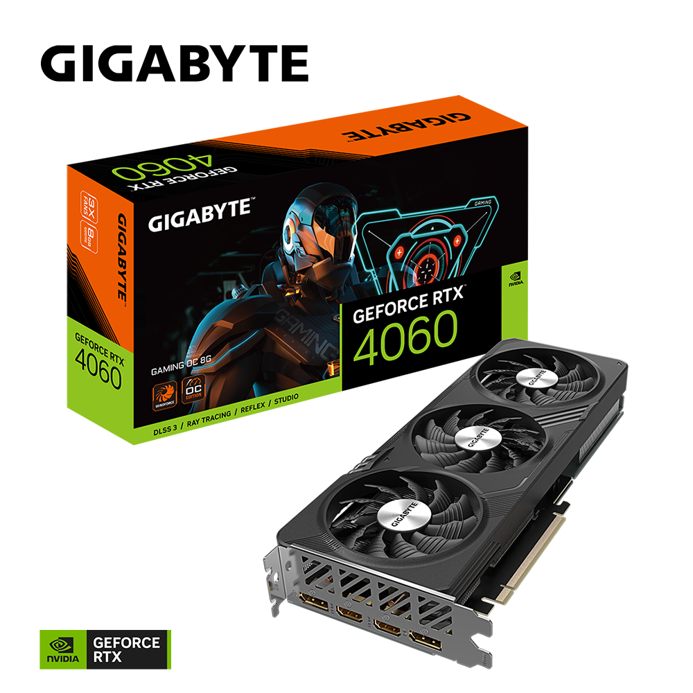 Gigabyte NVIDIA GeForce RTX 4060 GAMING OC 8GB GDDR6 Graphics Card