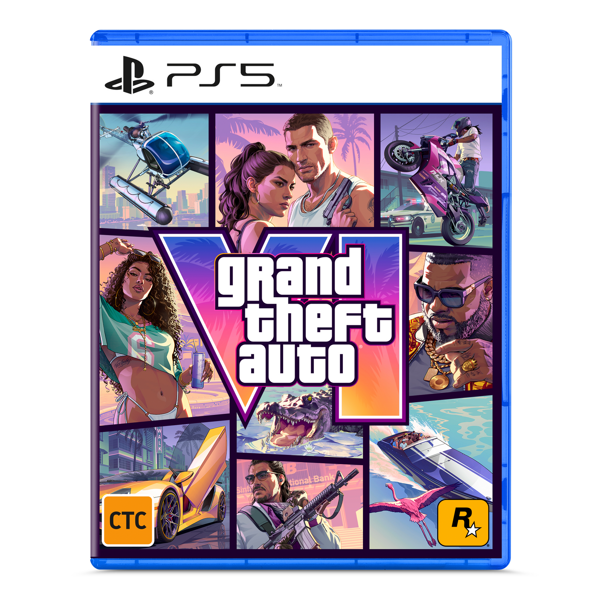 Grand Theft Auto VI GTA 6 Sony Playstation 5 - PS5 Open-World Action-Adventure Crime Game