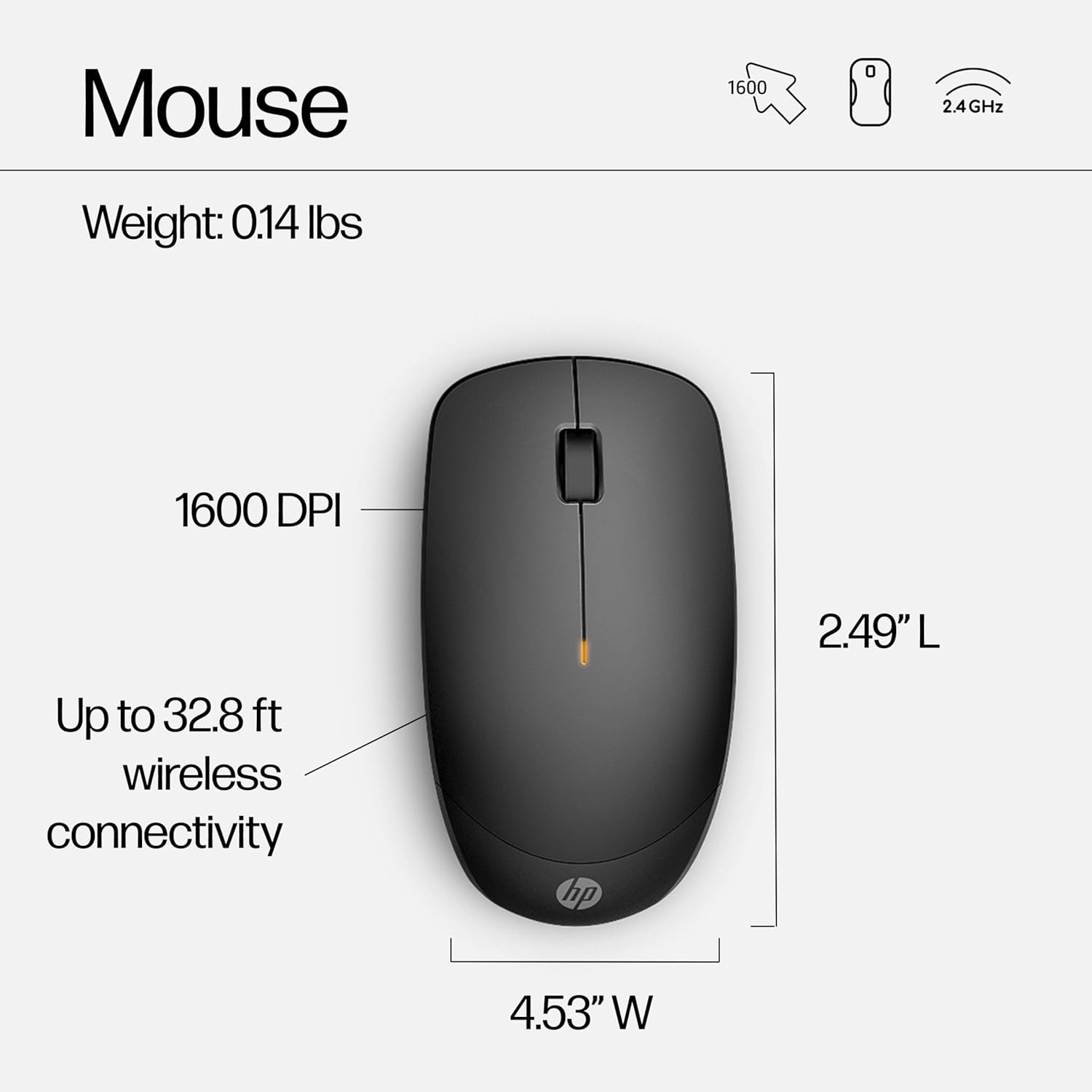 HP 230 Wireless Mouse & Keyboard Combo 18H24AA Black