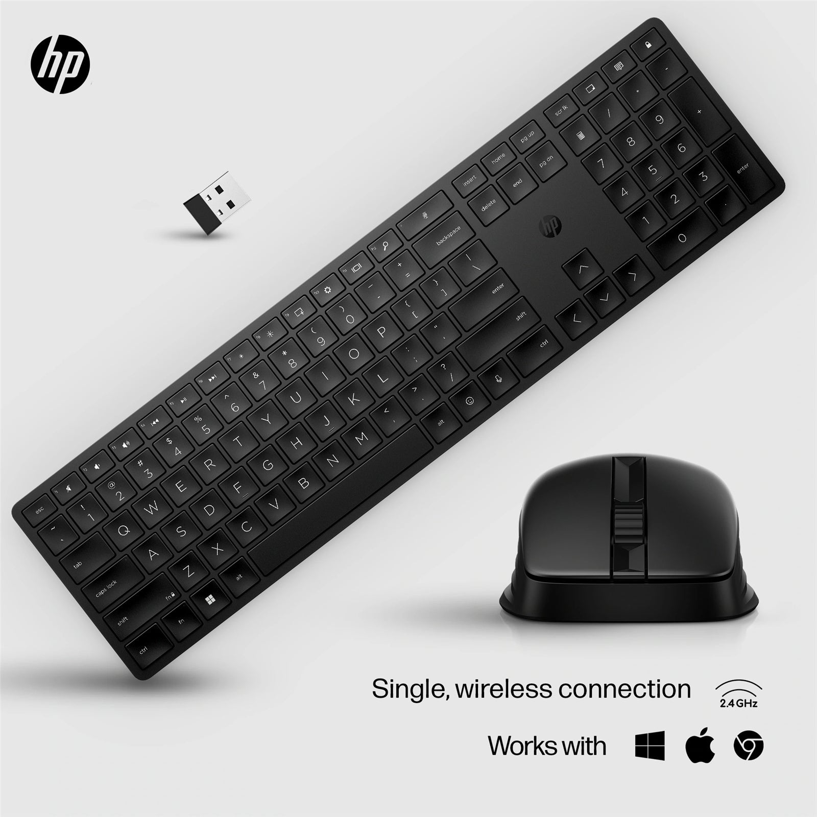 HP 650 Wireless Keyboard & Mouse Combo 4R013AA Black