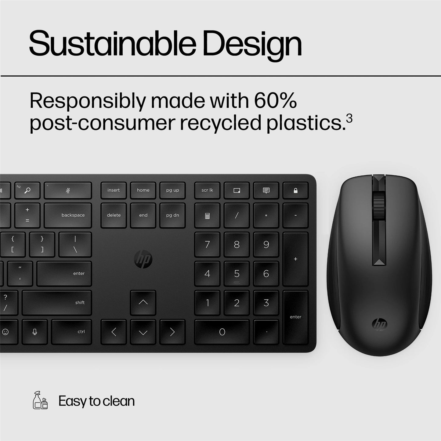 HP 650 Wireless Keyboard & Mouse Combo 4R013AA Black