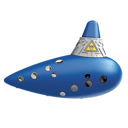 Hori Electric Ocarina of Time controller for Nintendo Switch 2 in blue with Triforce emblem