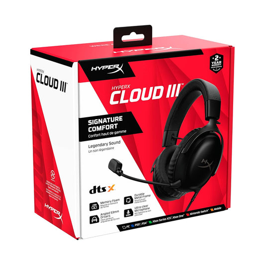 HyperX Cloud III Gaming Headset Black