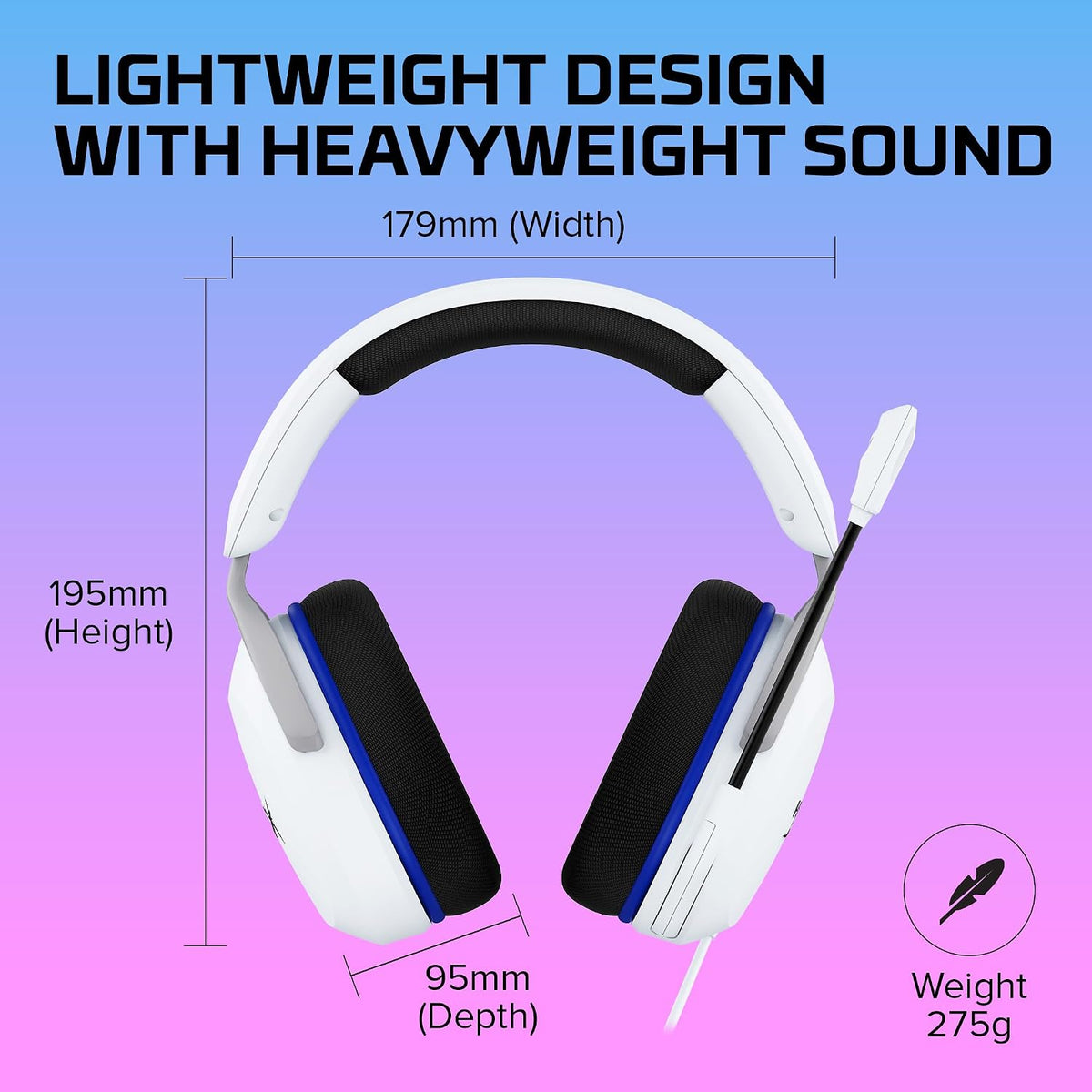 HyperX Cloud Stinger 2 Core Gaming Headset for Playstation White