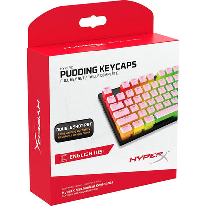 HyperX Pudding Keycaps Pink PBT US Layout