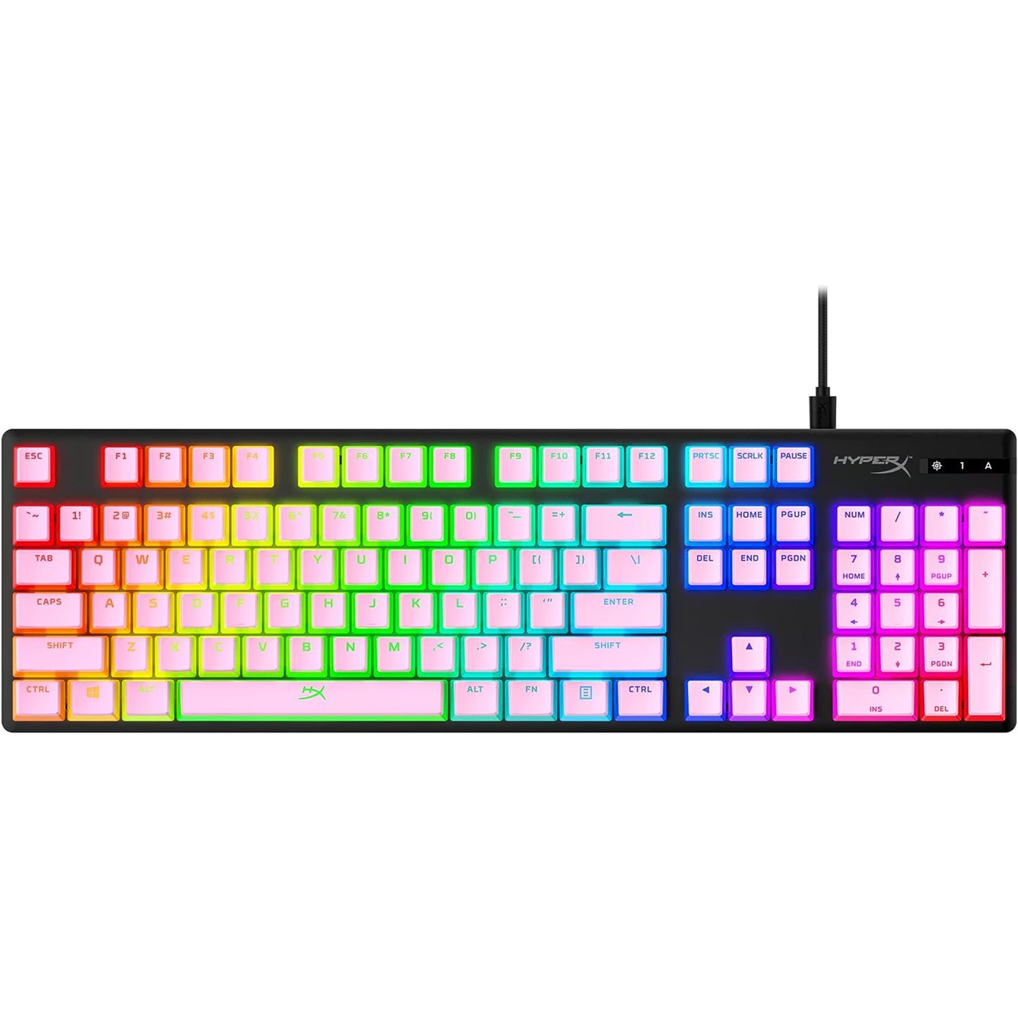 HyperX Pudding Keycaps Pink PBT US Layout