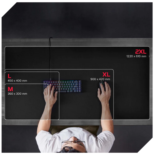 HyperX Pulsefire Mat Gaming Mouse Pad Cloth 1220x610mm (2XL)