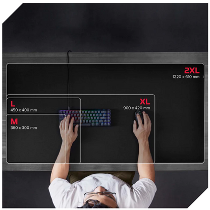 HyperX Pulsefire Mat Gaming Mouse Pad Cloth 1220x610mm (2XL)