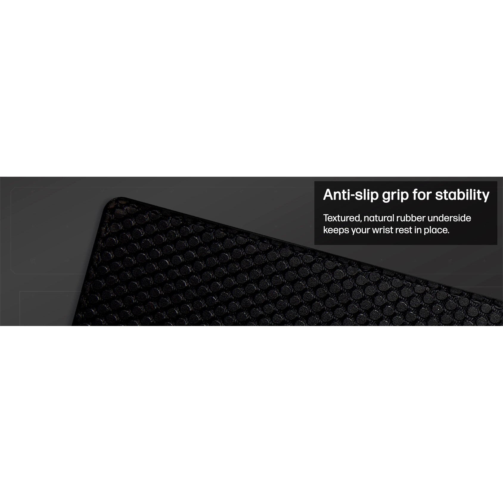 HyperX Wrist Rest for Compact 60 65 Keyboard - 4Z7X0AA Black