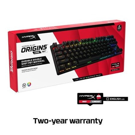 HyperX Alloy Origins Core PBT Mechanical Gaming Keyboard (Red Switches)