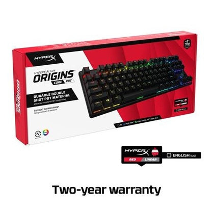 HyperX Alloy Origins Core PBT Mechanical Gaming Keyboard (Red Switches)