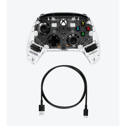 HyperX Clutch Gladiate RGB Wired Gaming Controller for Xbox (Clear)