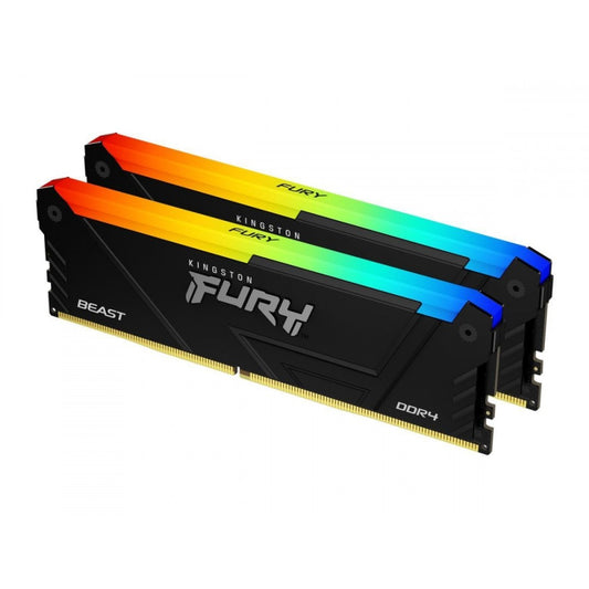 Kingston Fury Beast RGB 32GB (2x16GB) 3200Mhz DDR4 CL16 DIMM RAM Memory