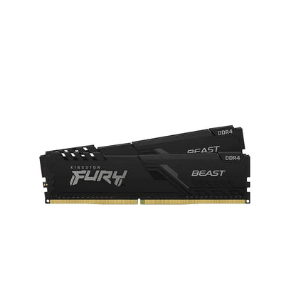 Kingston Fury Beast 32GB (2x16GB) 3200Mhz DDR4 CL16 Memory Desktop RAM Kit (Black)