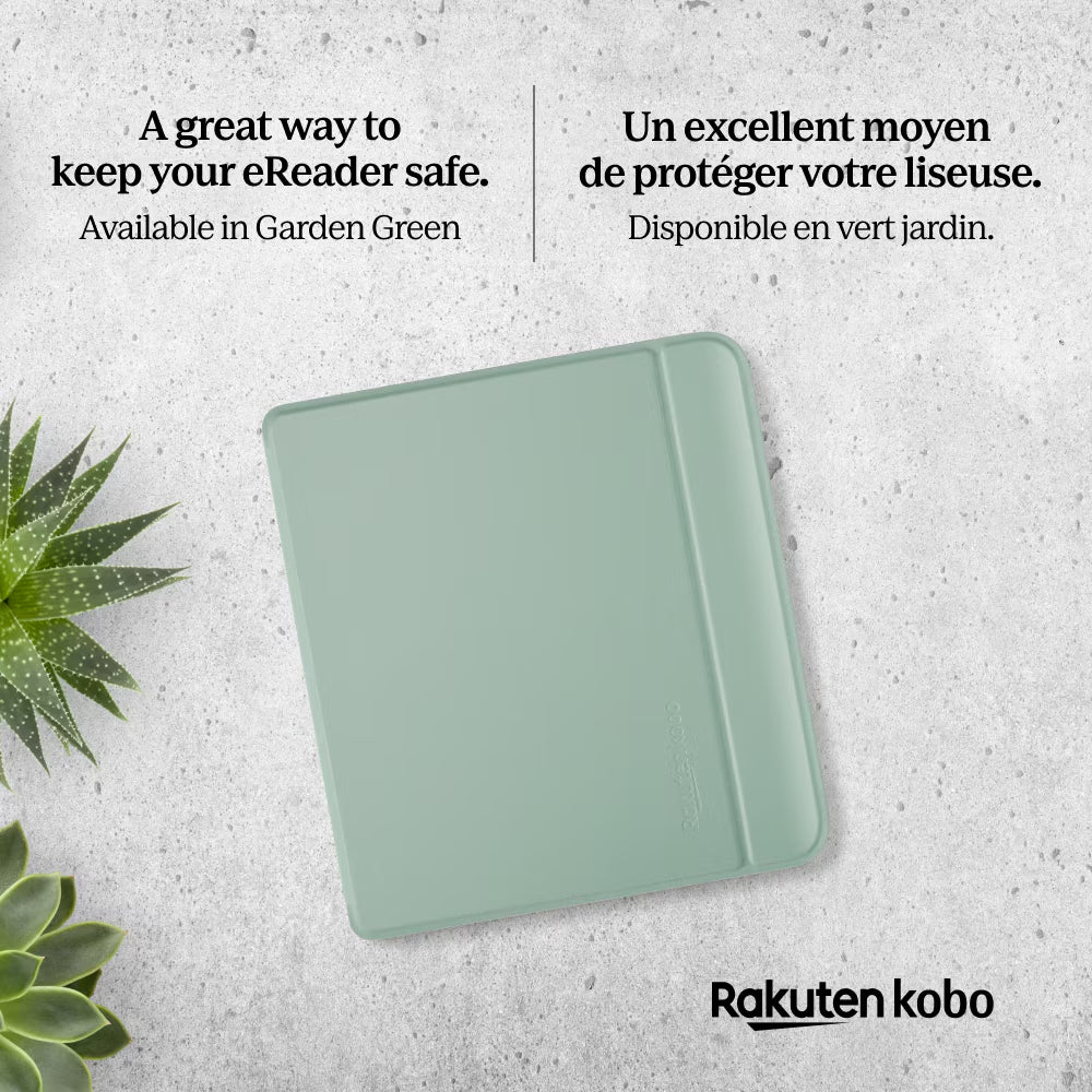 Kobo Libra Colour | 2024 | Basic SleepCover Case for eReader (Garden Green)