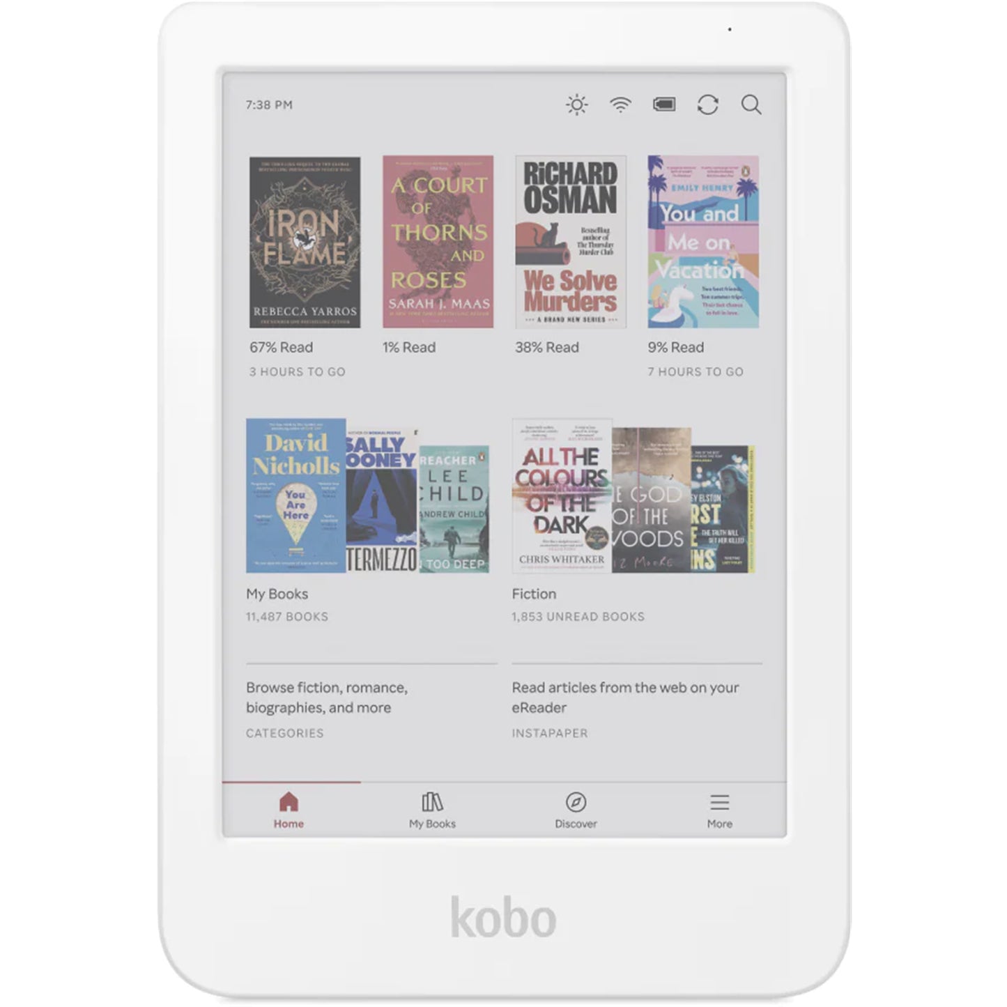 Kobo Clara Colour 6" eReader 16GB with E-Ink Colour Display (White)